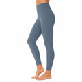 Legging de sport femme M bleu ardoise taille haute extensible